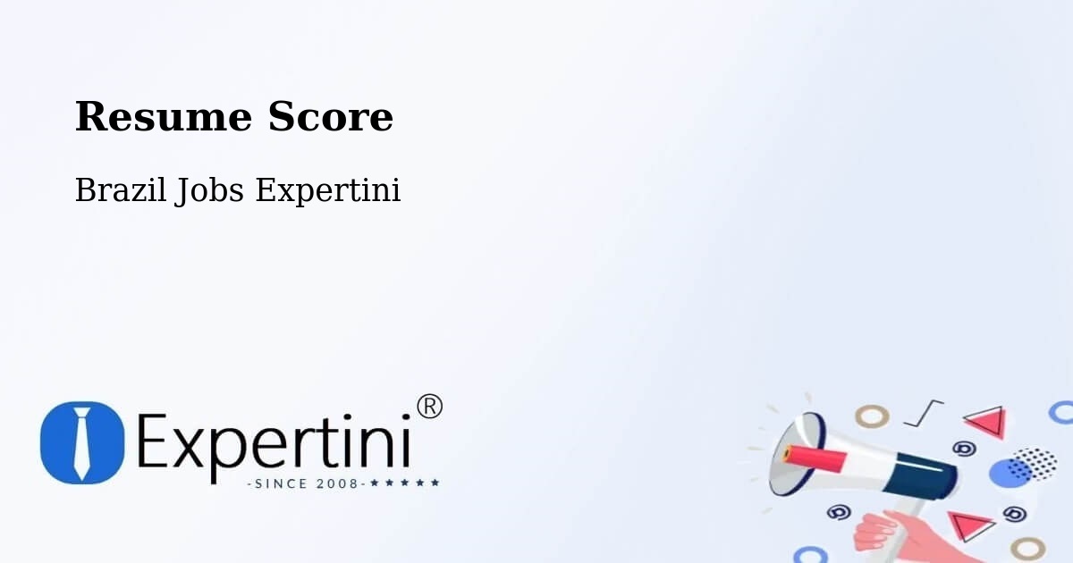 Resume Score & Job Description Match Tool – Divisópolis - Brazil Jobs Expertini